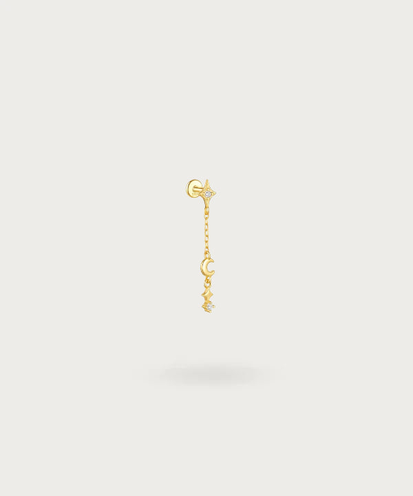 Piercing Met Hanger gouden