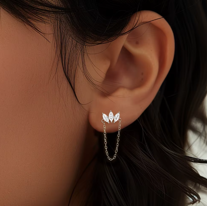 Oor Piercing Oorbel zilver vrouw