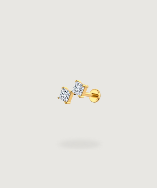 Oorlel-piercing Nayra, elegante schittering met een vleugje glans