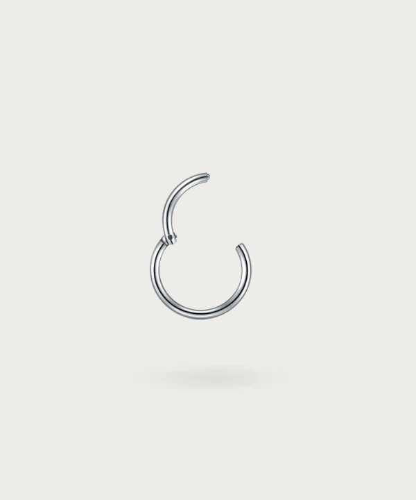 Ring Titaan Piercing in zilver voor vrouwen