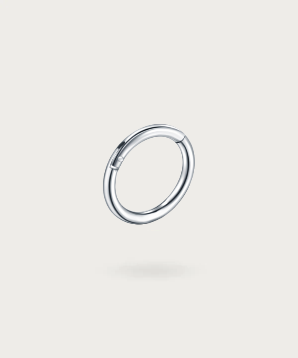 Ring Titaan Piercing in zilver