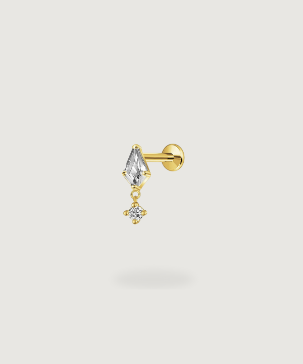 Tiana Forward Helix Piercing Titanium en verguld