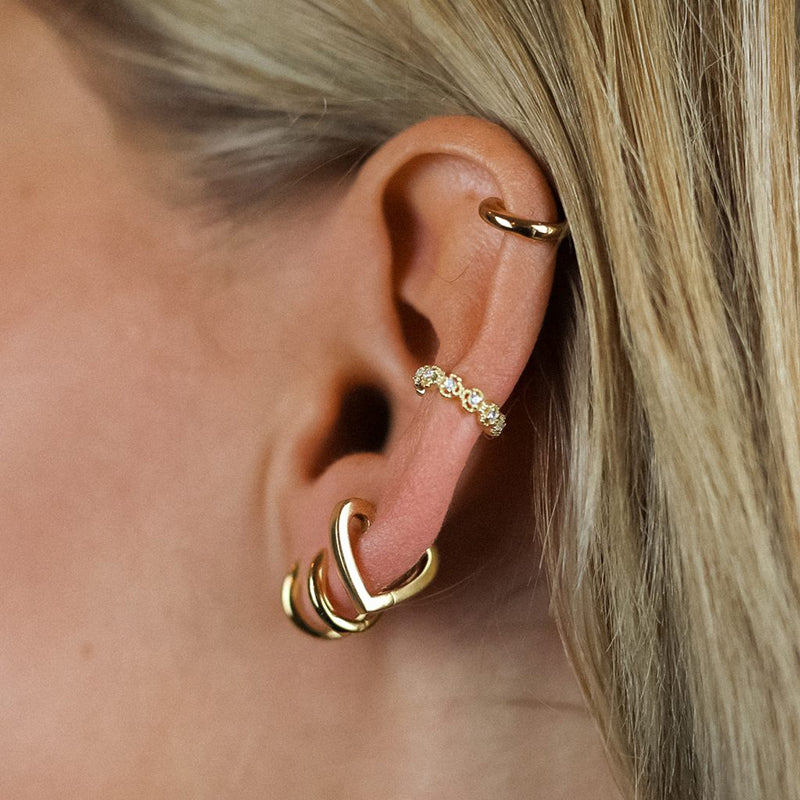 ring hart piercing vergulda voor vrouw