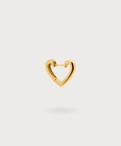 ring hart piercing verguld