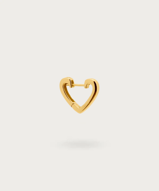 ring hart piercing verguld