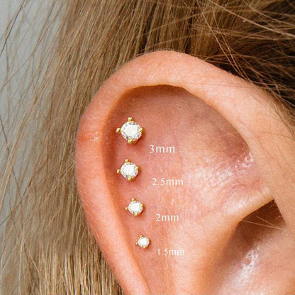 verguld oor piercing maat vrouwen