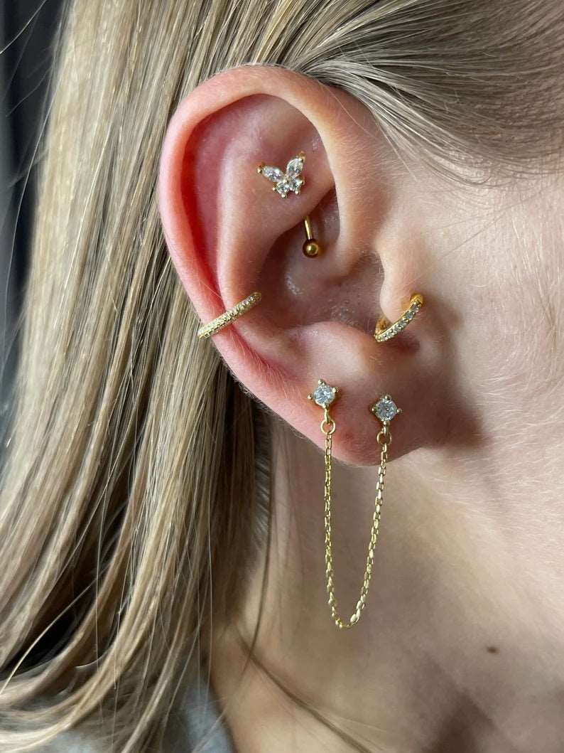Rook Gebogen Piercing Luna Juwelen