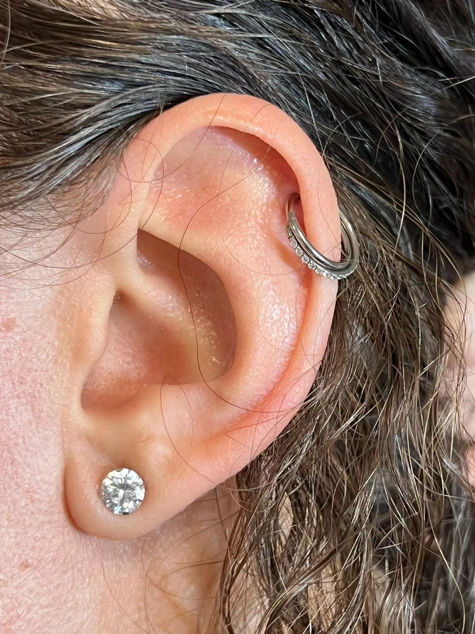 Helix Ring Titaan Piercing | Luna Juwelen Helix Ring Titaan Piercing | Luna Juwelen