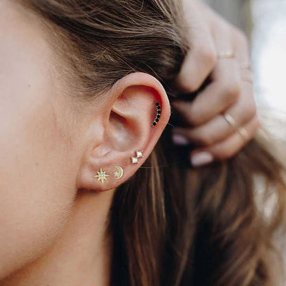 Forward Helix Solar Piercing voor vrouwen