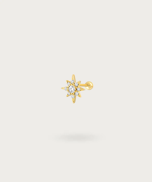 Forward Helix Solar Piercing met Zirkonen