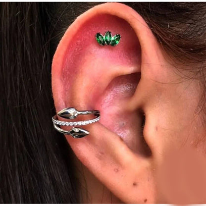 slang ring piercing titaan voor vrouw